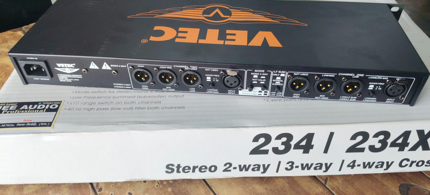 VETEC 234XL 3 WAY CROSSOVER