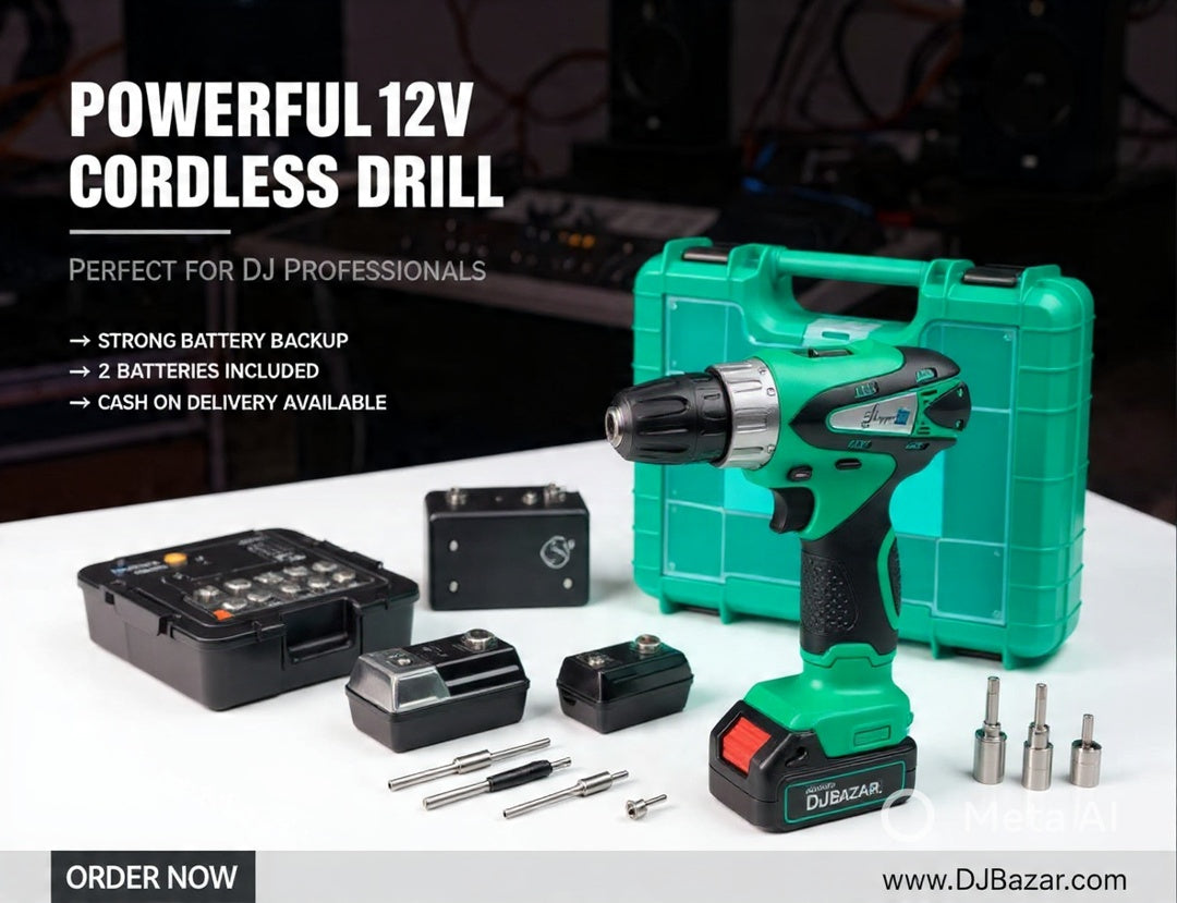 Wireless Cordless Drill Machine Kit