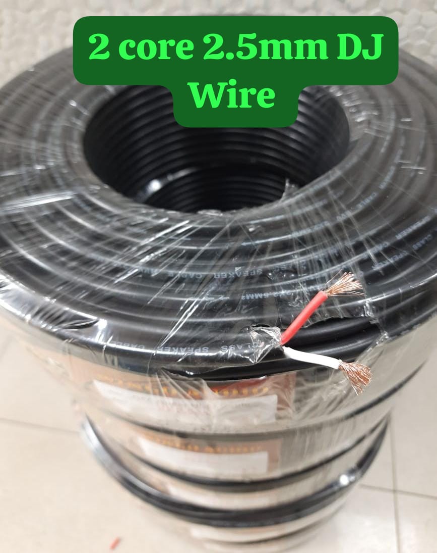 2.5mm Copper Flexible Speaker Wire (90m) – 90% Pure Copper | High-Quality, Weather-Resistant Cable